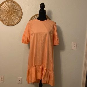 Stylish spring or summer  peach dress by topshop